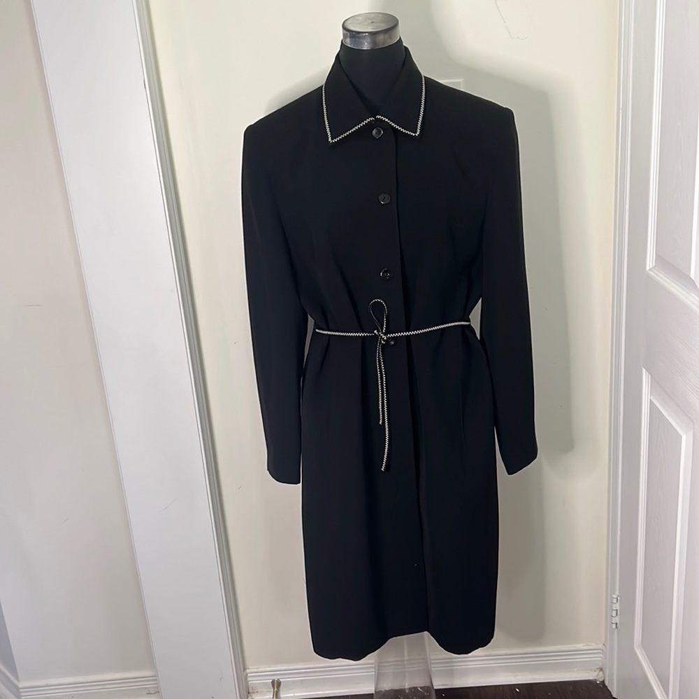 Larry Lavine Outerwear Belted Coat Size Large
